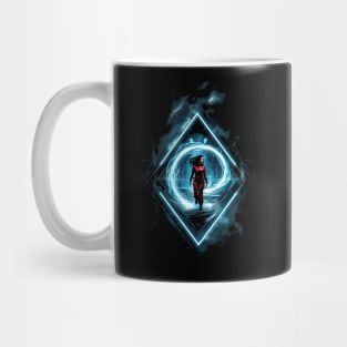 Space Traveler Inside a Vortex of Energy - Sci-fi Mug